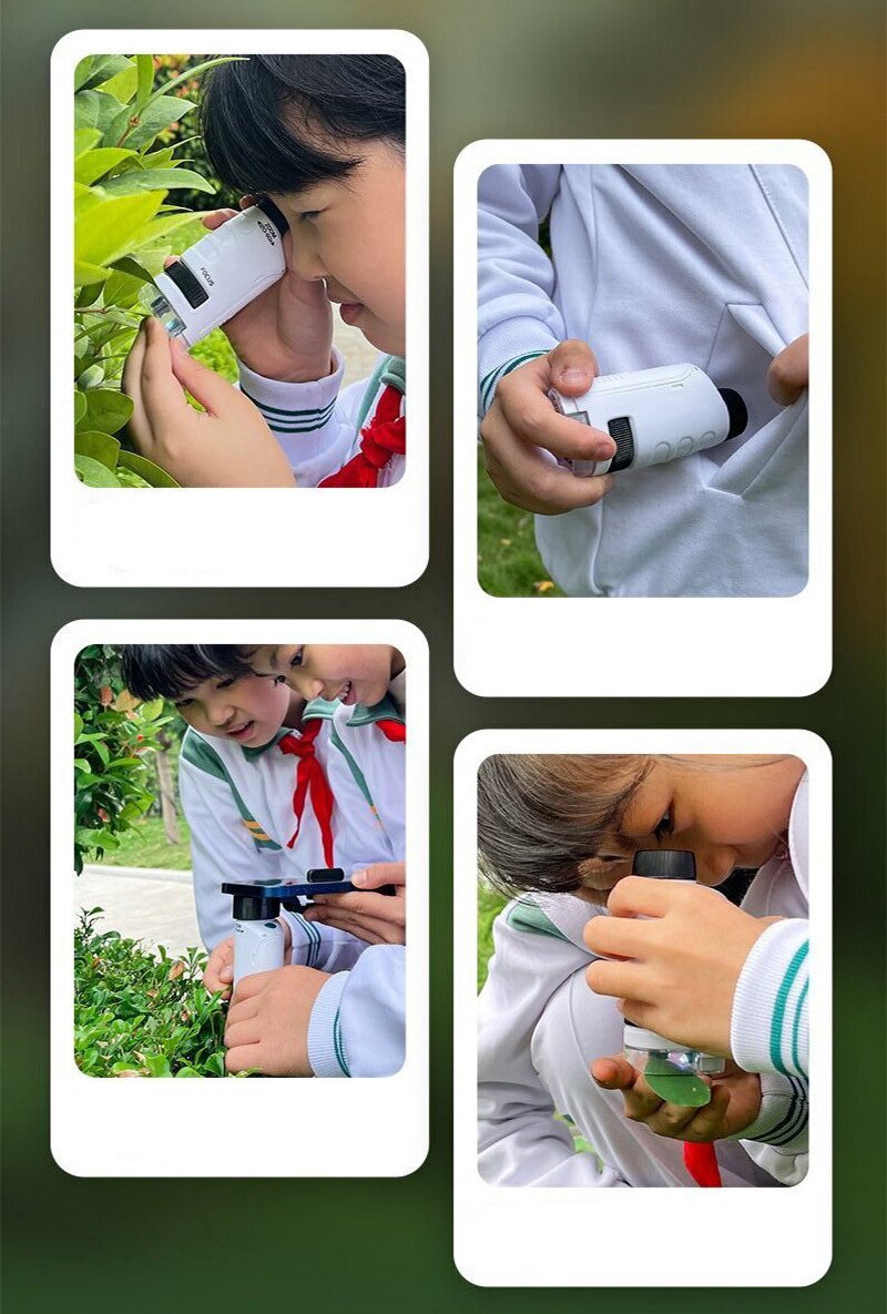 Children's Handheld Microscope 60X-120X/180X - Educational STEM Kit - ToylandEU