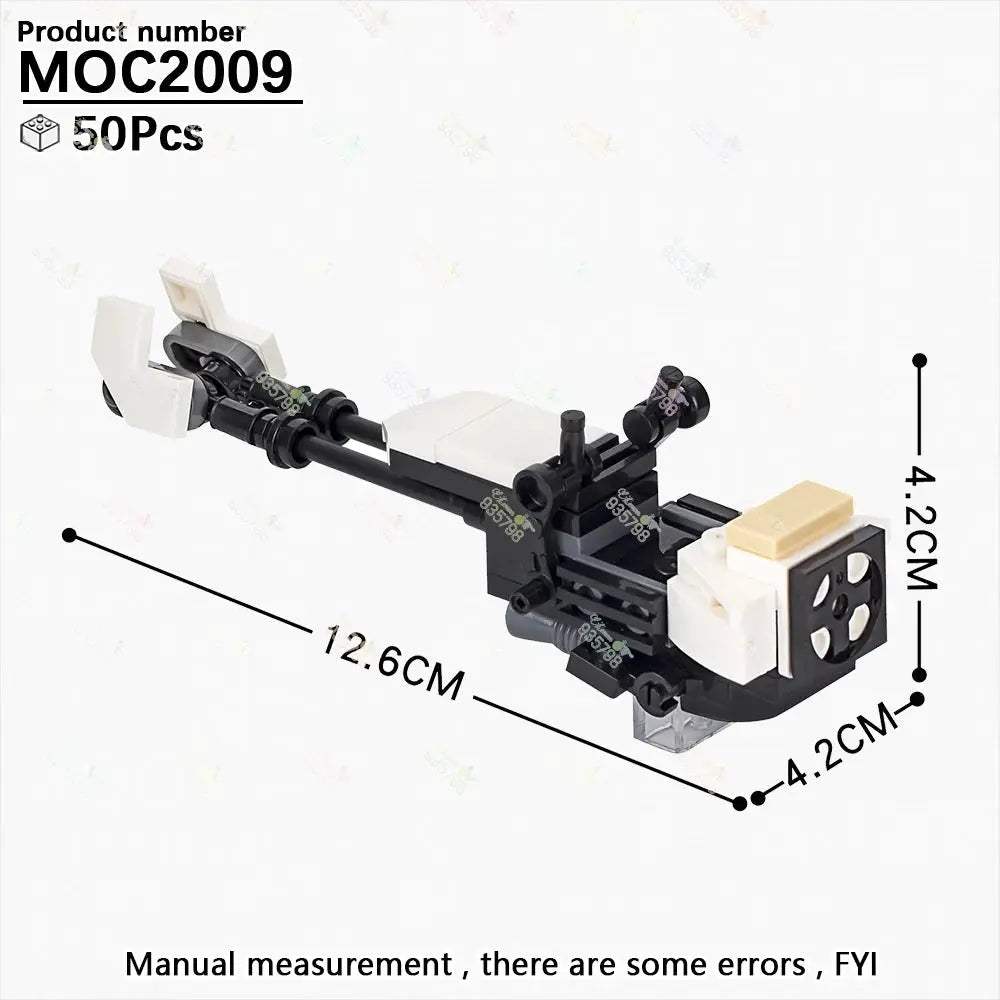 MOC Space Wars Movie Series Interplanetary Flying Motorcycle Combat Robot Airship Scout Building Blocks DIY Brick Kids Toy Gifts - ToylandEU