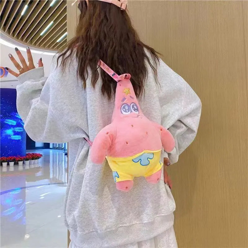 42cm Cute Patrick Star Plush Backpack Kawaii Patrick Star Stuffed Doll - ToylandEU