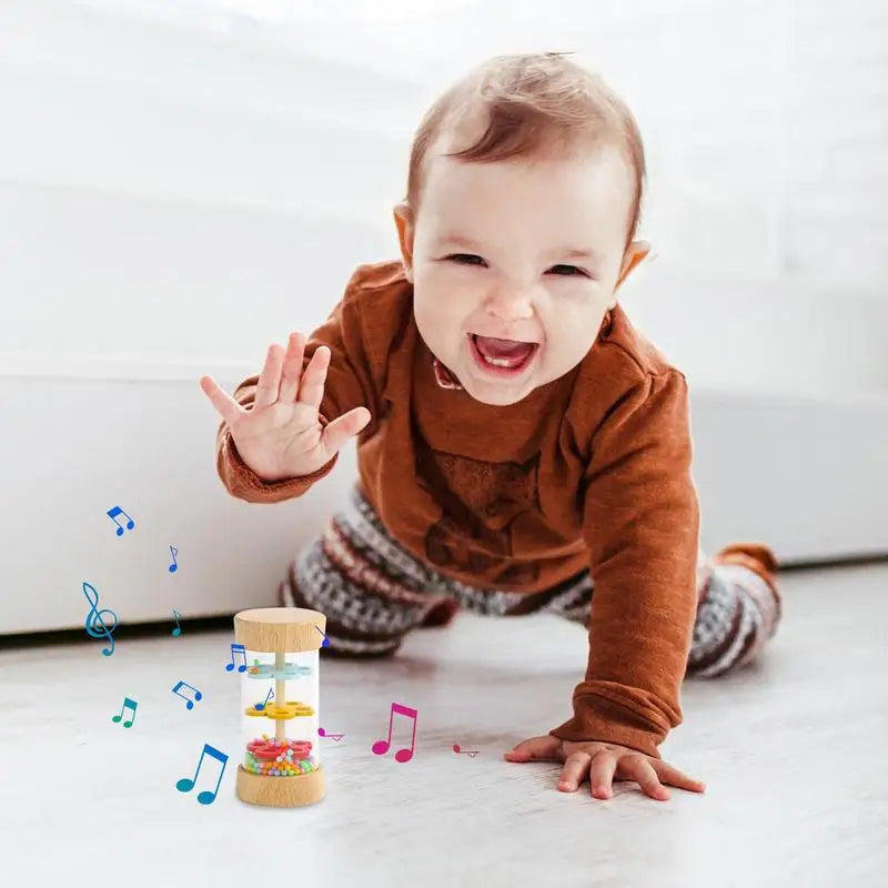 Rain Stick Toy Rattle Shaker Development Sensory Auditory Baby Musical - ToylandEU