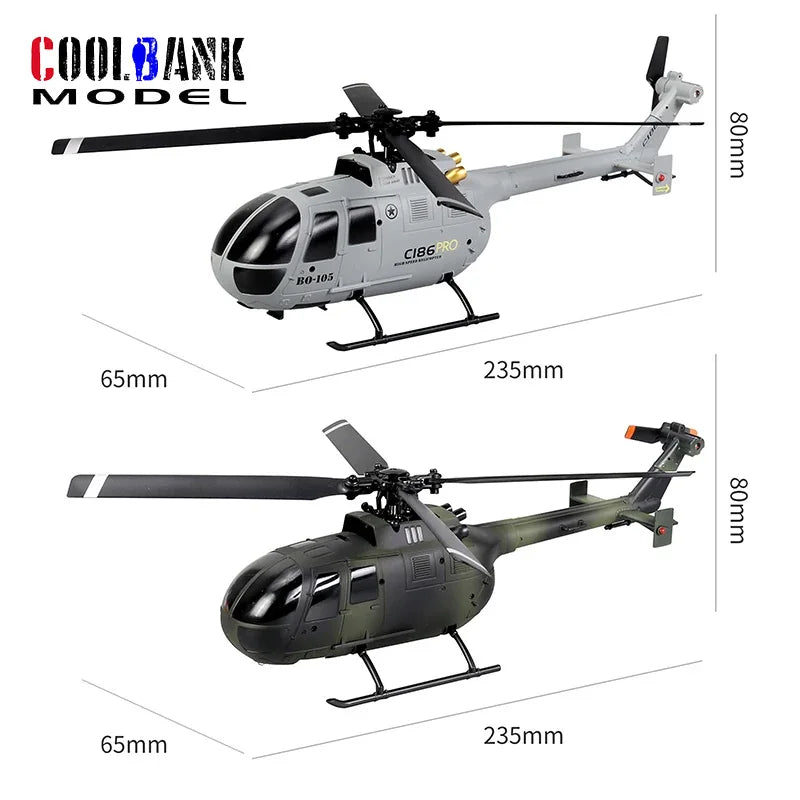 C186 Pro RC Helicopter with Brushless Motor and App-Controlled Features