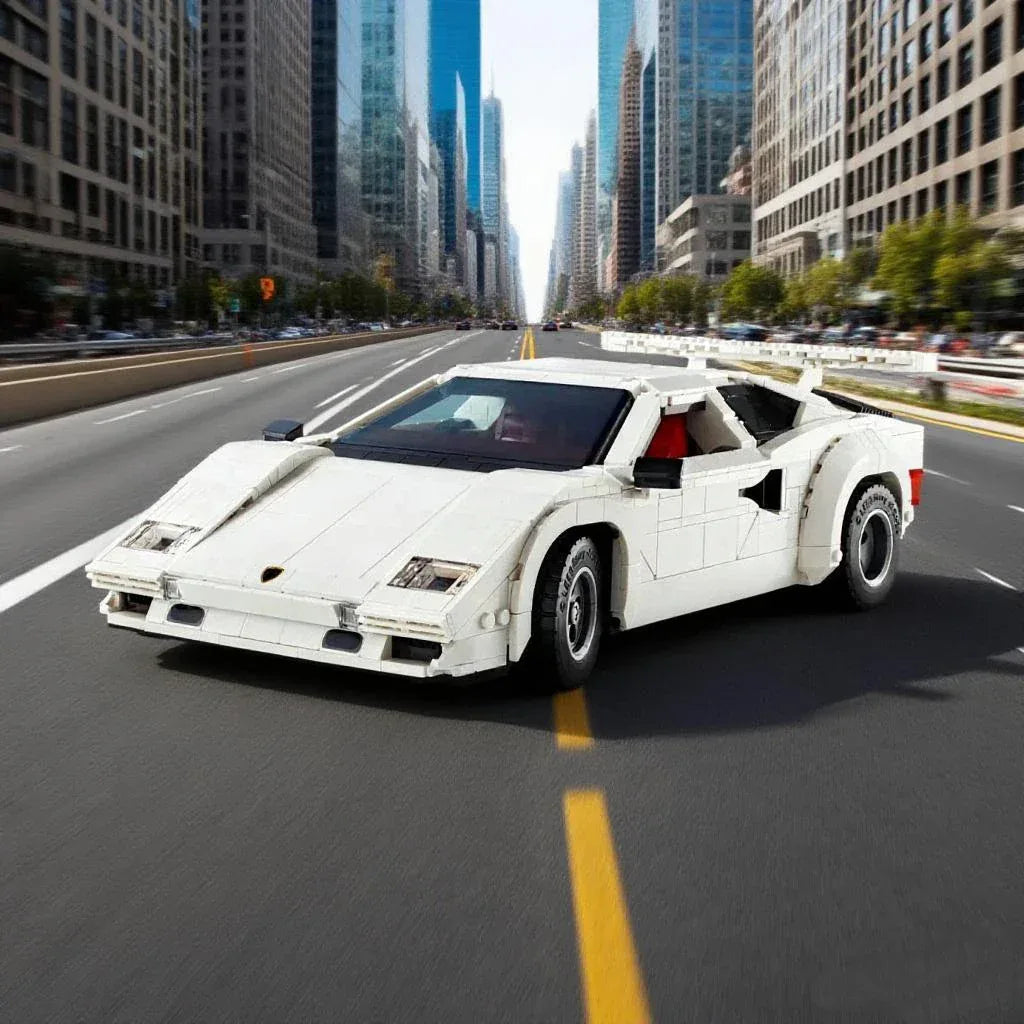 Lamborghini Countach Building Blocks 1506 Pieces Racing Model - ToylandEU