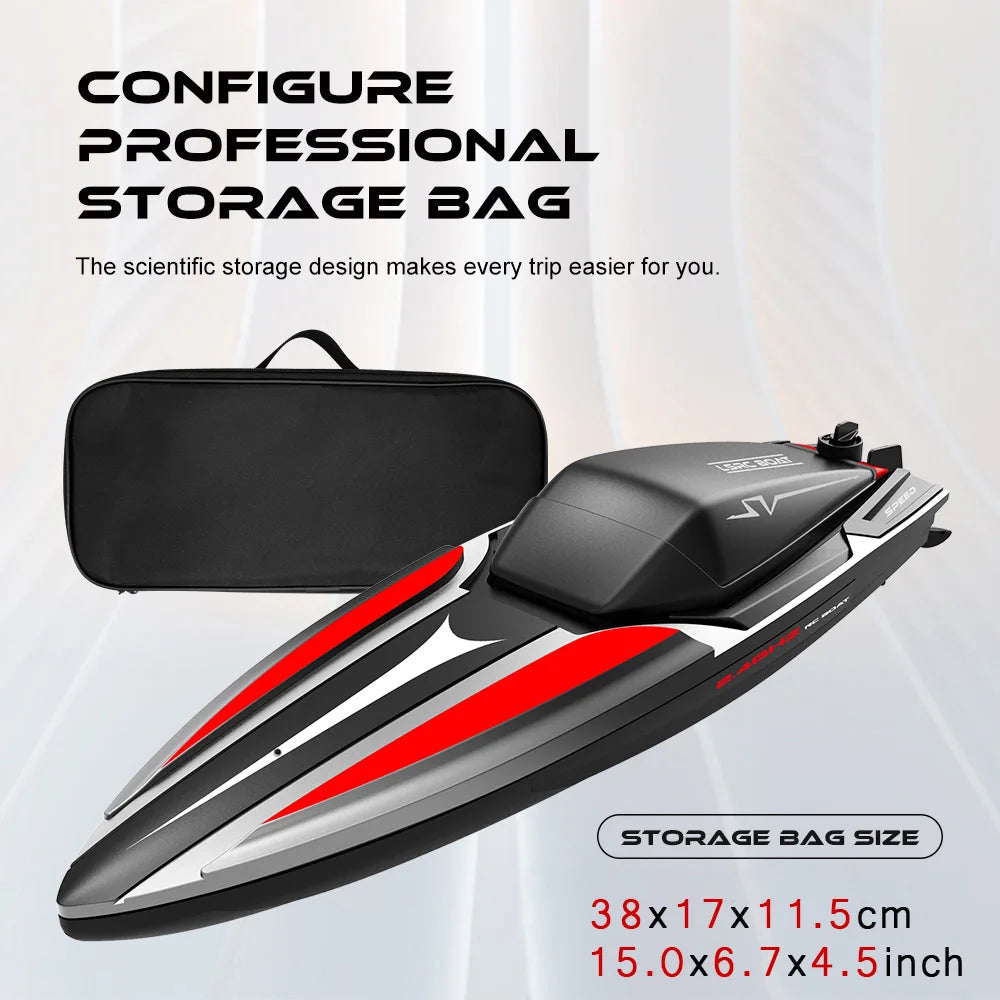 RC High-Speed Racing Boat with 2.4G Airship Water Toy - ToylandEU
