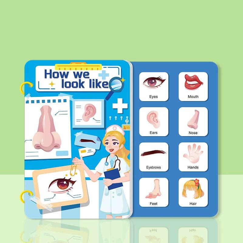 Children Early Education Quiet Busy Paste a Book Baby DIY Puzzle Sticker Montessori Toy Portable Educational Toy Sticker Book - ToylandEU