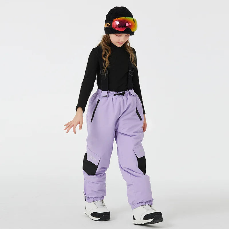 Kids Ski Bibs | Waterproof Insulated | Breathable Thermal | Unisex Youth