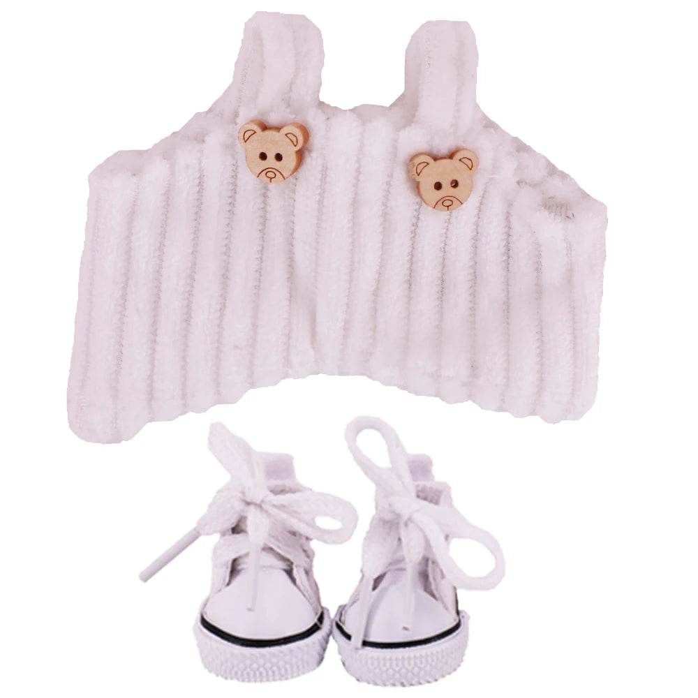 Doll Pants And Doll Shoes For Labubu 17cm Plush Doll Clothes Accessories - ToylandEU