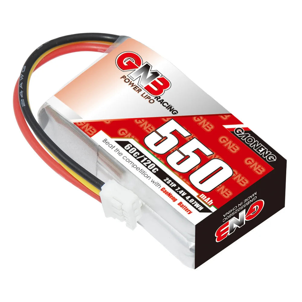 High-Performance 7.4v 550mAh Lipo Battery for RC Racing Cars with Rapid Discharge Rates - ToylandEU