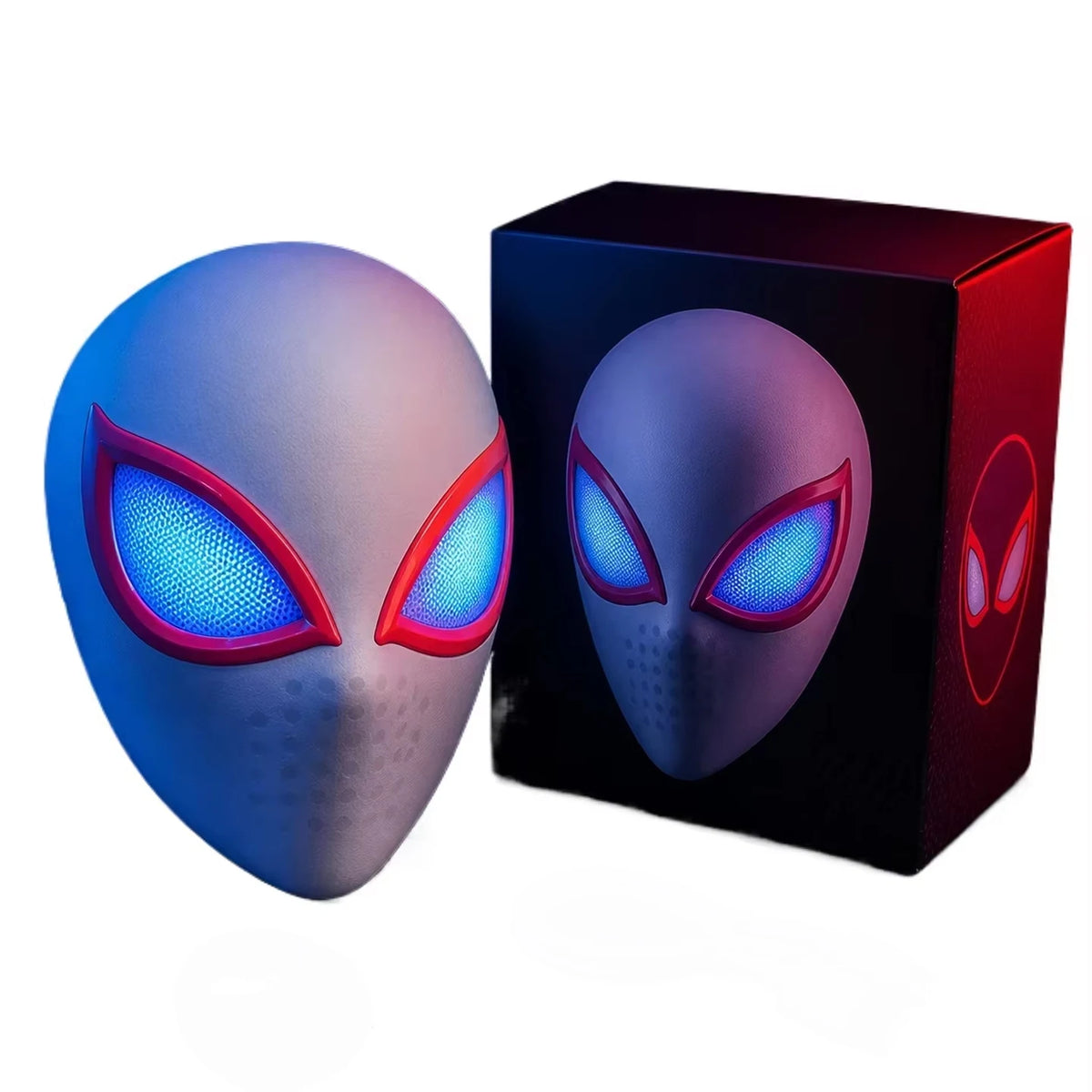 Glowing Helmet Mask | Touch Control Lighting | Unisex Design | Role Play Set