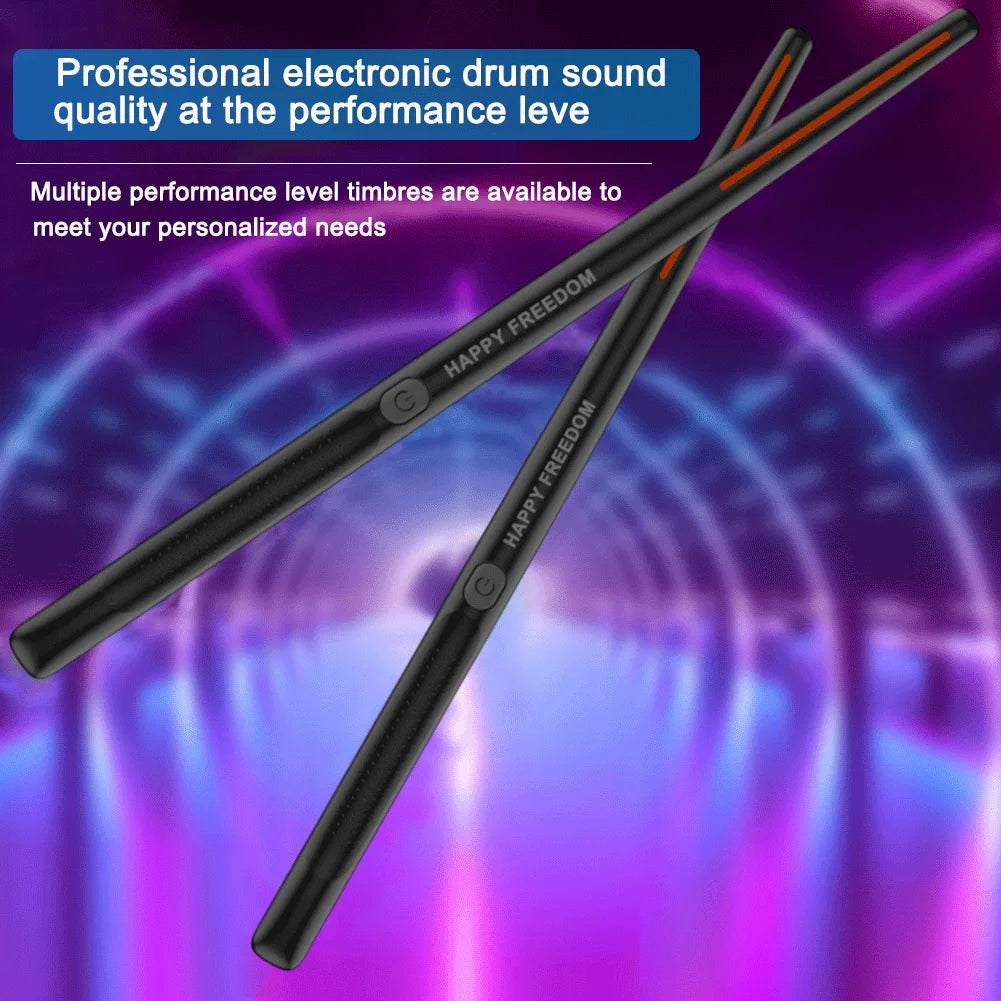 Virtual Air Drum Set With Portable Drumsticks And Pedals