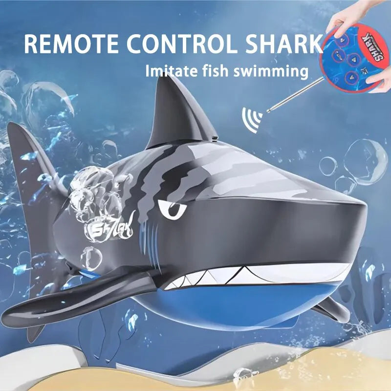 Mini Remote Control Shark Diving Bionic Fish Infrared Summer Water - ToylandEU