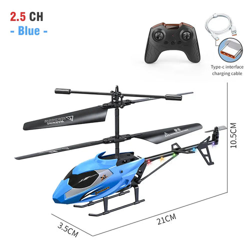 2.5CH RC Helicopter Remote Control Kids Toy Airplane Resistant ToylandEU.com Toyland EU