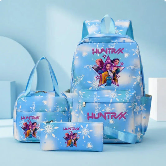 Kpop Demon Hunters Backpack | 20-35L Air Cushion | With Lunch Bag