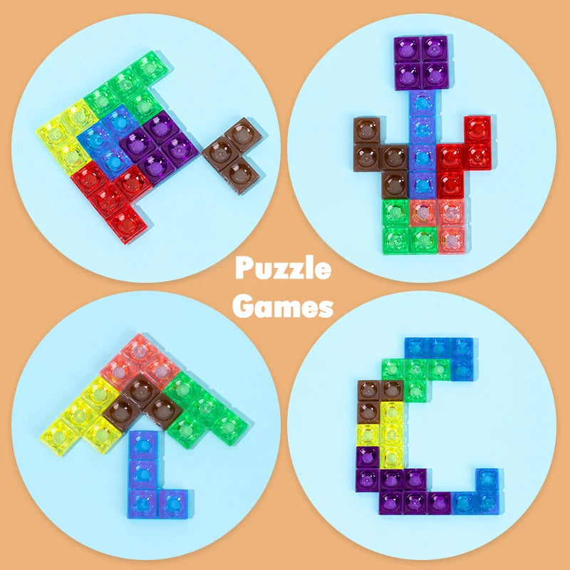 Colorful 3D Wooden Tangram Math Puzzle Game for Children - ToylandEU