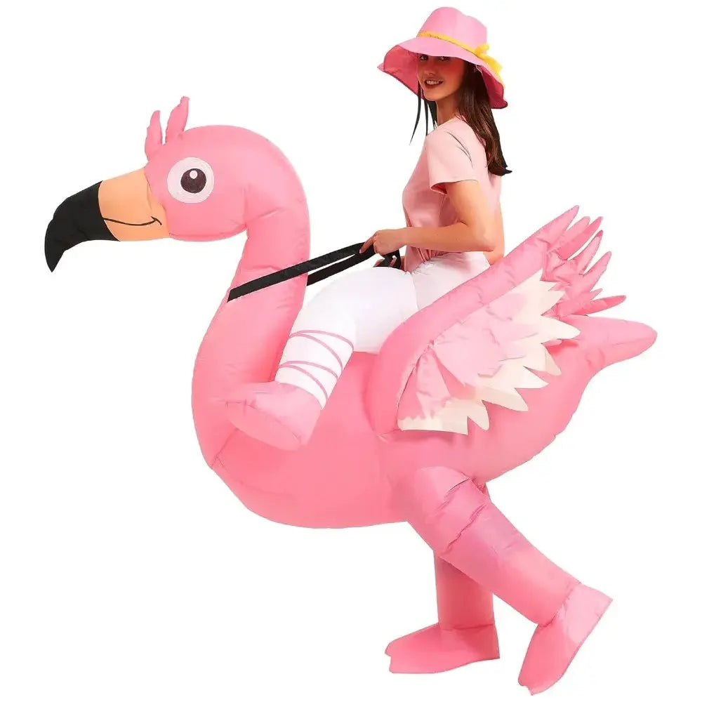 Adult Flamingos Inflatable Costumes Christmas Anime Cosplay Costume Flamingos Mascot Fancy Party Role Play Disfraz - ToylandEU