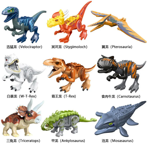 Jurassic World Dinosaur 3D Model Building Blocks Set White ToylandEU.com Toyland EU