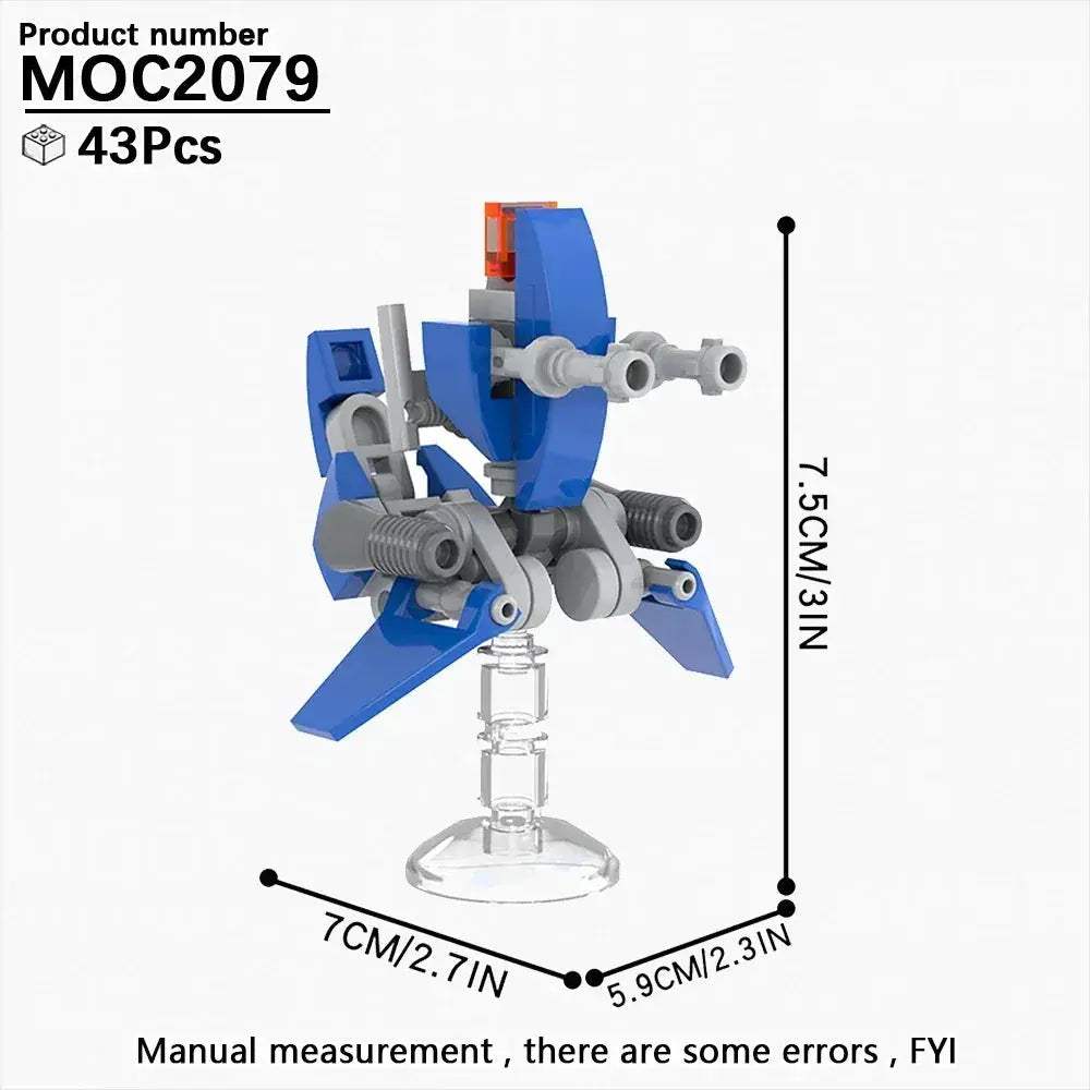 Educational SciFi Building Blocks Model Kit Aerocraft Speeder Bike - ToylandEU