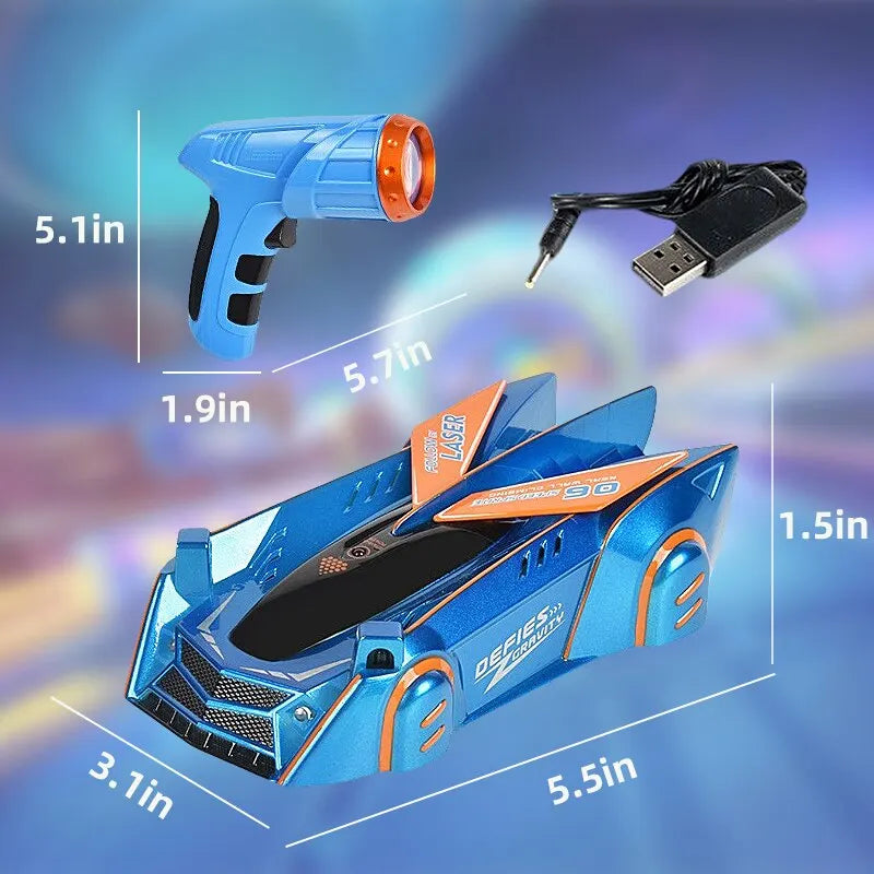 Electric Wall Climbing Stunt Car Infrared Ray Chasing Light Anti