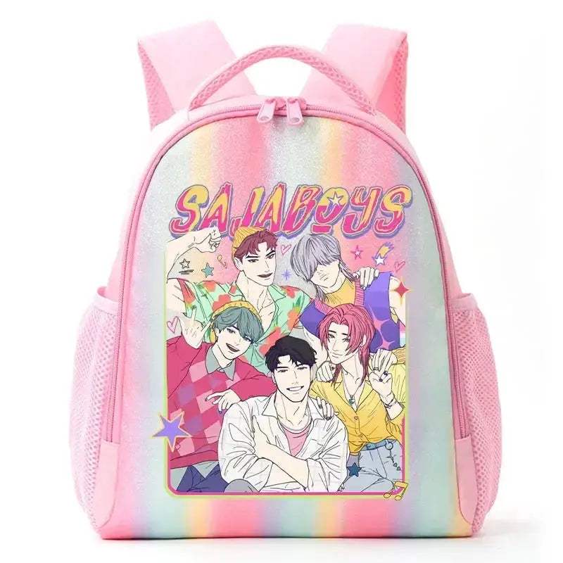 Anime Rainbow Backpack With Demon Hunters Design For Students - ToylandEU