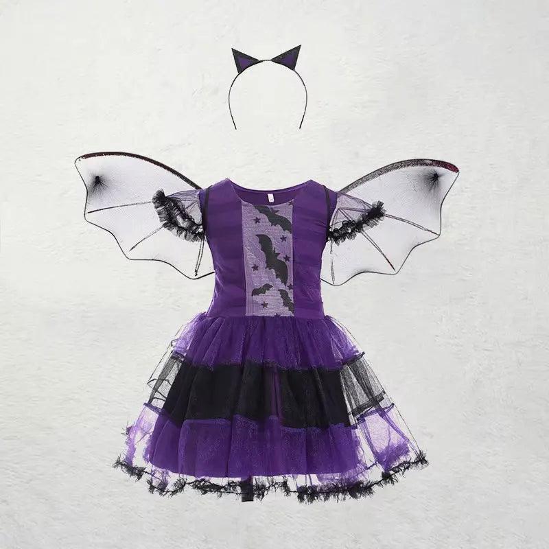 Girls Bat Dress | Purple Wings | Toylandeu™