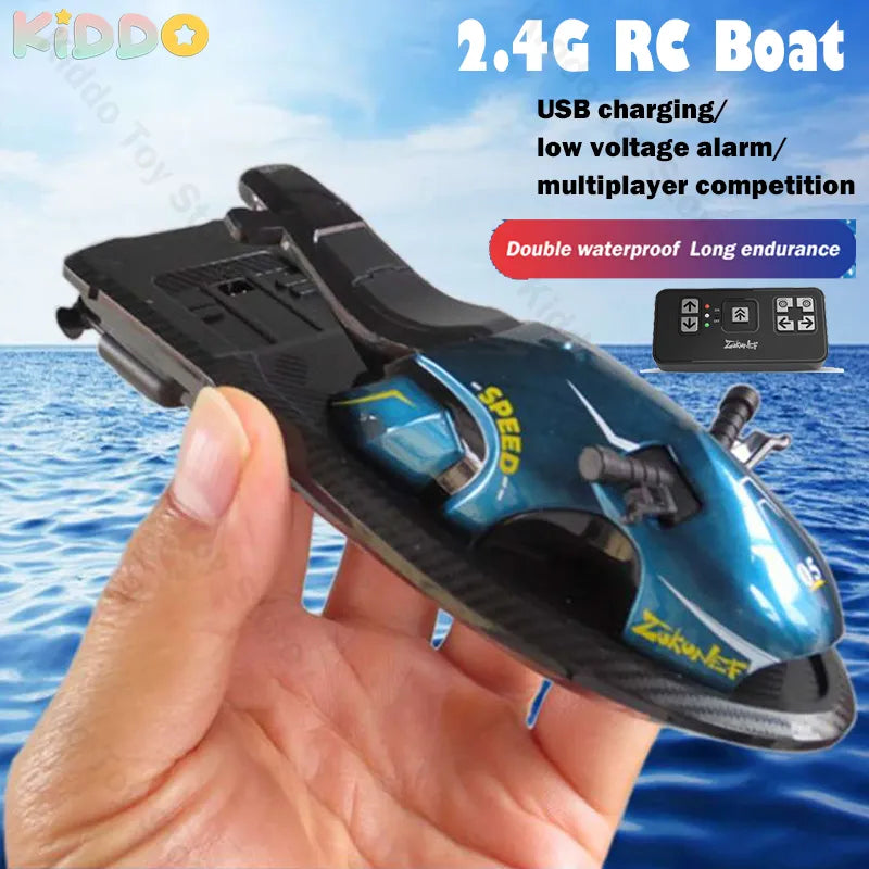 Mini RC Boat 2.4G Radio Remote Controlled Motor Boats High Speed Ship - ToylandEU