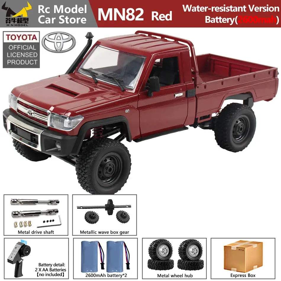 MN MODEL 1/12 4X4 Remote Control Diving Off-road Car Retro LC79 Truck Climbing All Terrain Vehicle Rock Crawler Toy for Adult - ToylandEU
