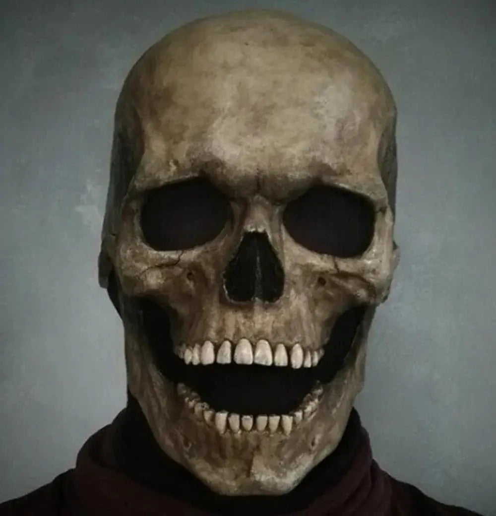 Halloween Mask Latex Scary Horror Decoration Full Head Skull Mask Helmet Cosplay Jaw Masque Gifts Party Costume Pro Mask - ToylandEU