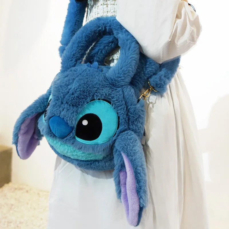 Adorable Kawaii Stitch Plush Shoulder Bag - Perfect Disney Gift!