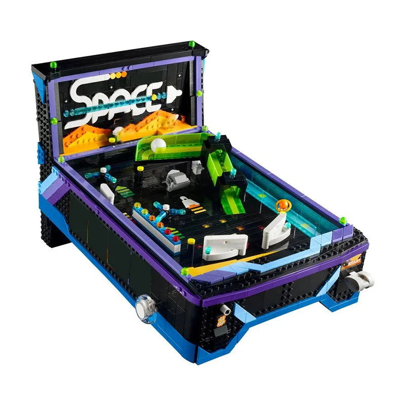 Building Block Set | Space Arcade Pinball Machine Model | Lego Compatible ABS