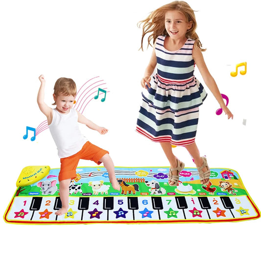 Kids Keyboard Musical Mat With Interactive Modes And Animal Sounds