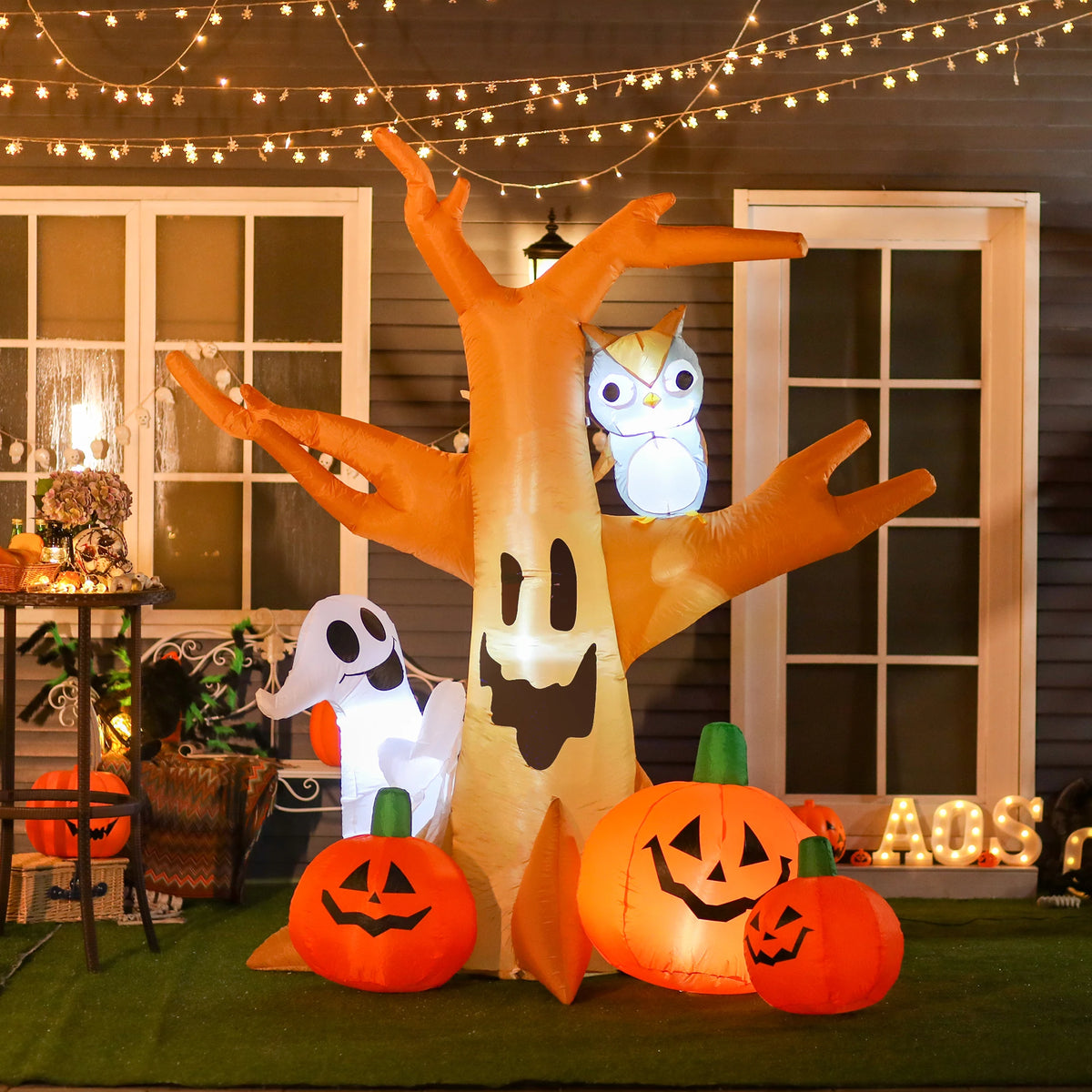 Outdoor Halloween Inflatable | 7.5 Foot Height | Tree Shaped | Yard
