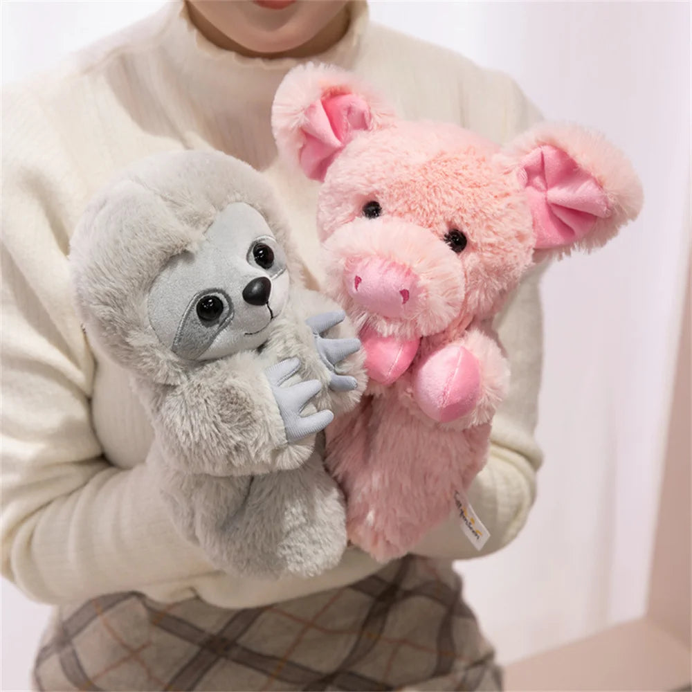 Plush Hand Puppet | Soft Cozy Fabric | 14 Animal Designs | Ages 14 Plus