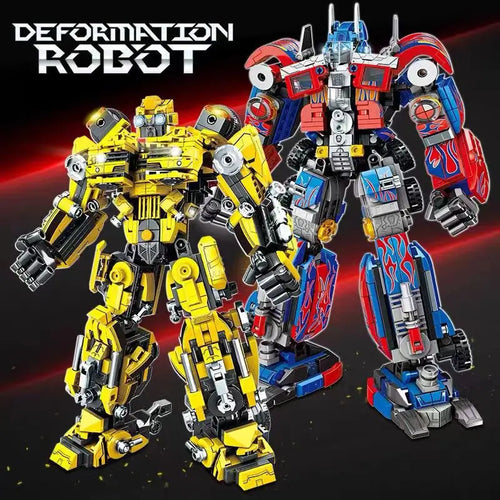 Optimus Prime and Bumblebee Model Building Brick Set for Kids ToylandEU.com Toyland EU