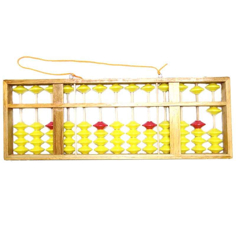 Chinese Abacus 13 Column Wood Hanger Big Size Non-Slip Abacus Chinese