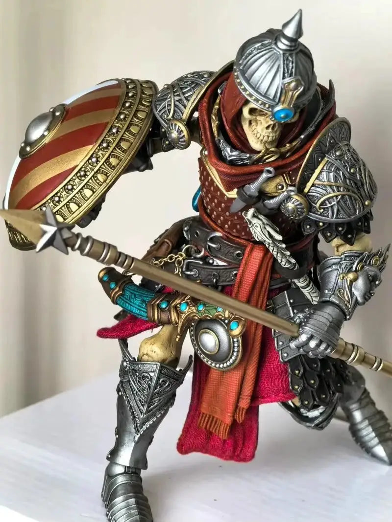 Four Horsemen Studios Mythic Legions Undead Skeleton Spearman Warrior Action Figure With Replaceable Accessories For Collectors - ToylandEU