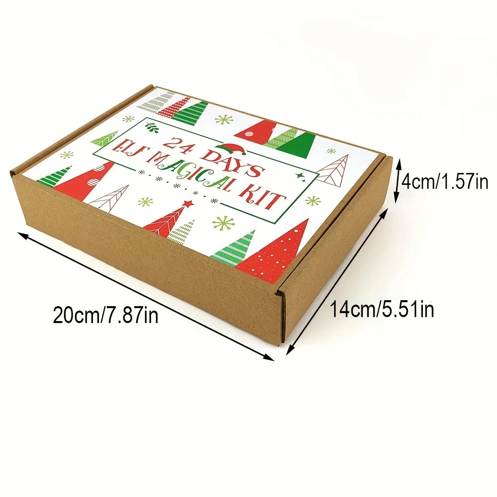 Advent Calendar | 24 Day Elf Kit | 24 Props And 12 Activities | Elf House Food Crafts And Games