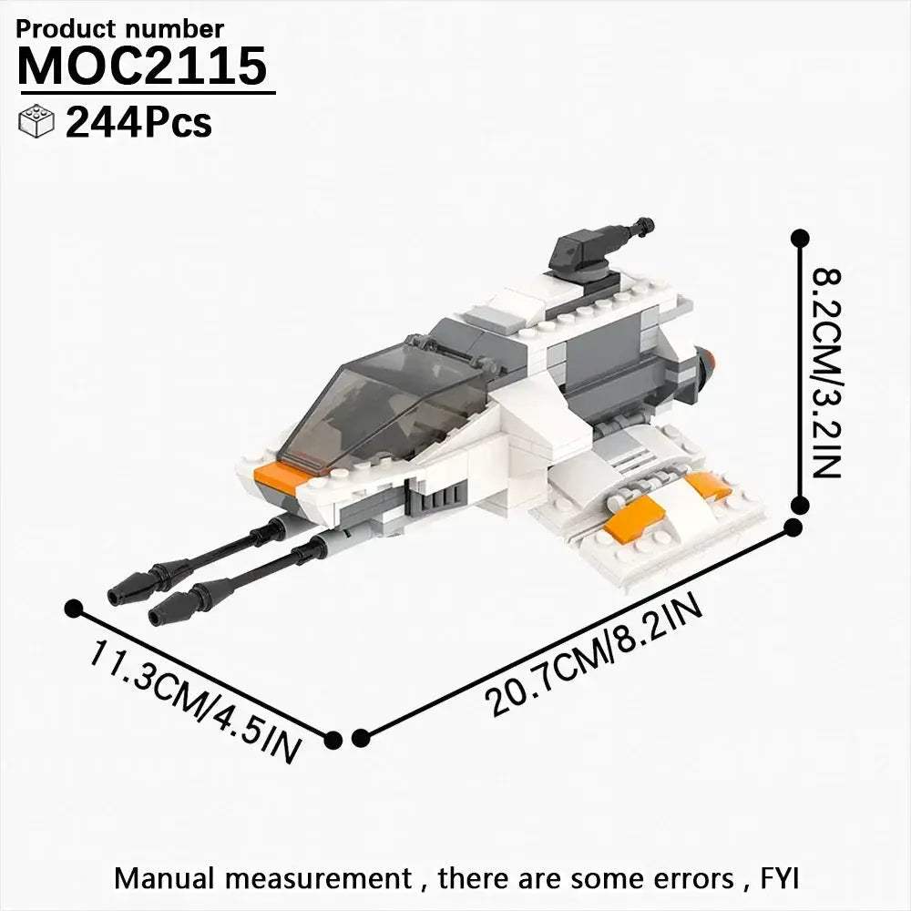 Space Wars Fighter Building Blocks Set For Realistic Dioramas - ToylandEU
