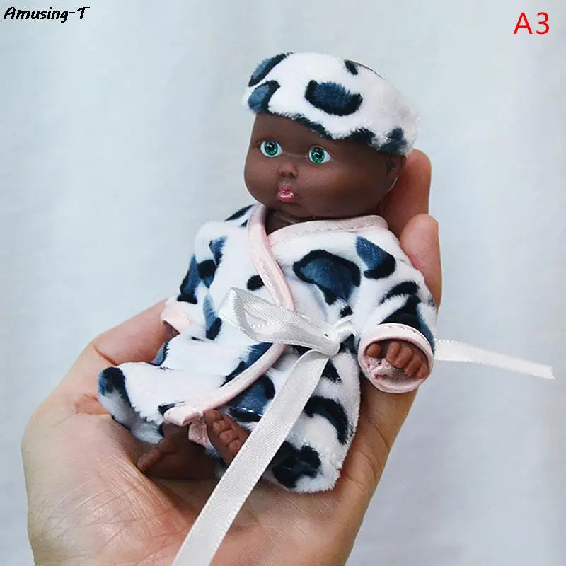 Mini Silicone Reborn Dolls 12cm Realistic Baby Doll Toy