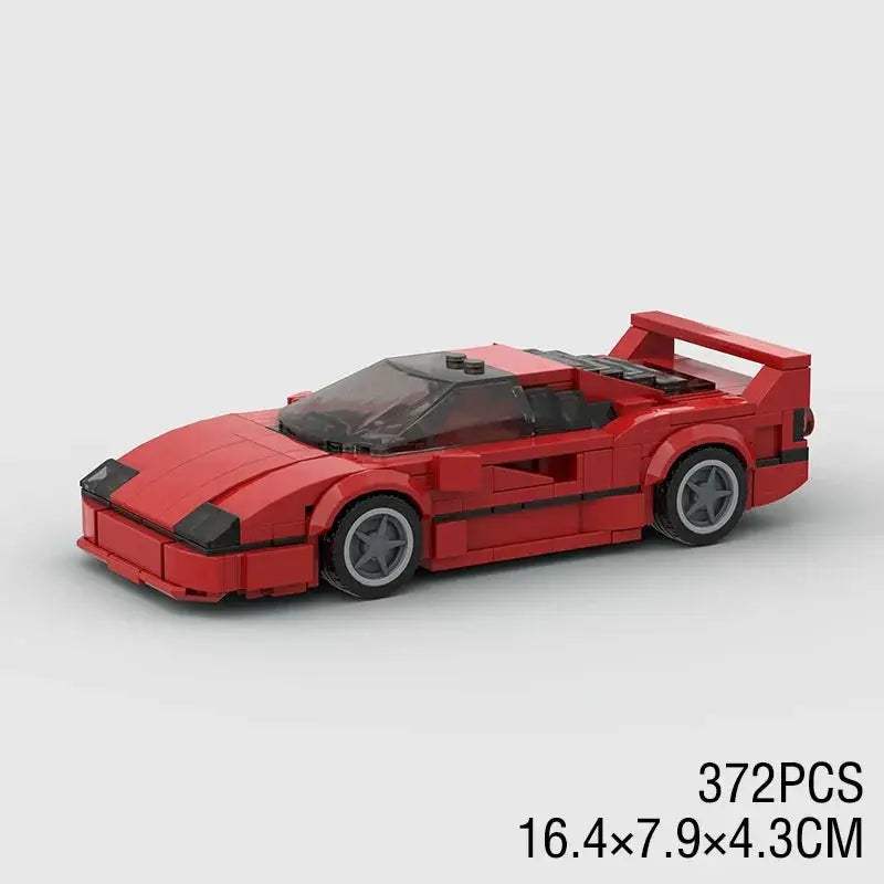 MOC Speed Super Race Car Vehicle Racing Model Building Blocks Bricks Rally Sport Pickup Truck Toy City Technical Christmas gift - ToylandEU