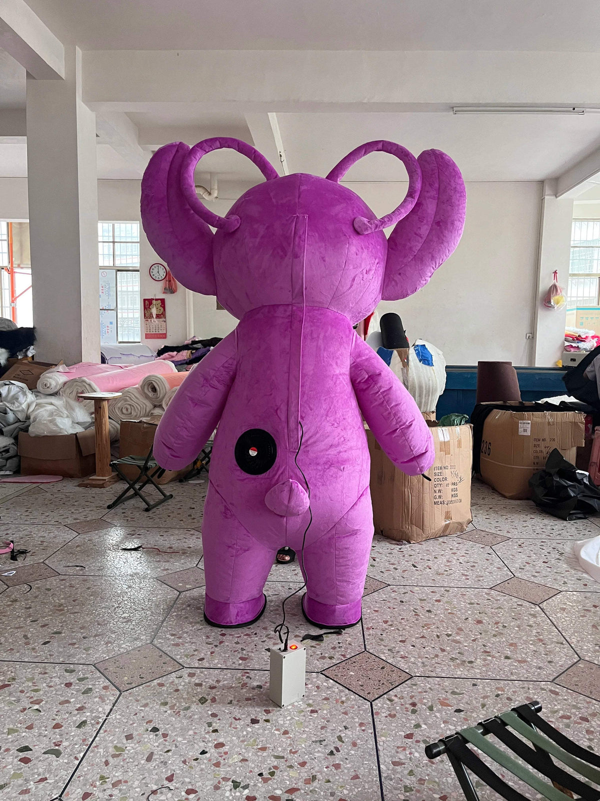 Inflatable Mascot Costume | Teddy Bear Design | Fan Powered | Adult Size