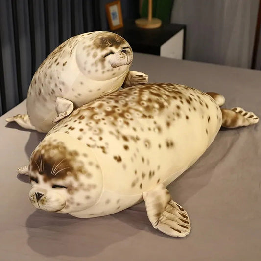 Soft 75cm Sea Lion Plush Toys Sea World Animal Stuffed 3D Simulation - ToylandEU