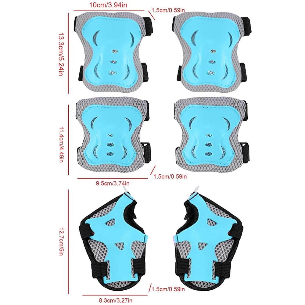 Youth Knee Elbow Pads | Soft Knit 6 Piece | Toylandeu™