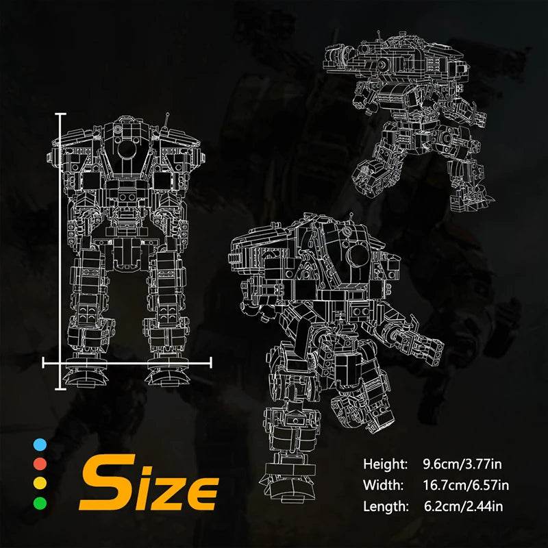 BuildMoc Titanfalls 2 Ion-class Titan Reaper Titan BT-7274 Set - ToylandEU