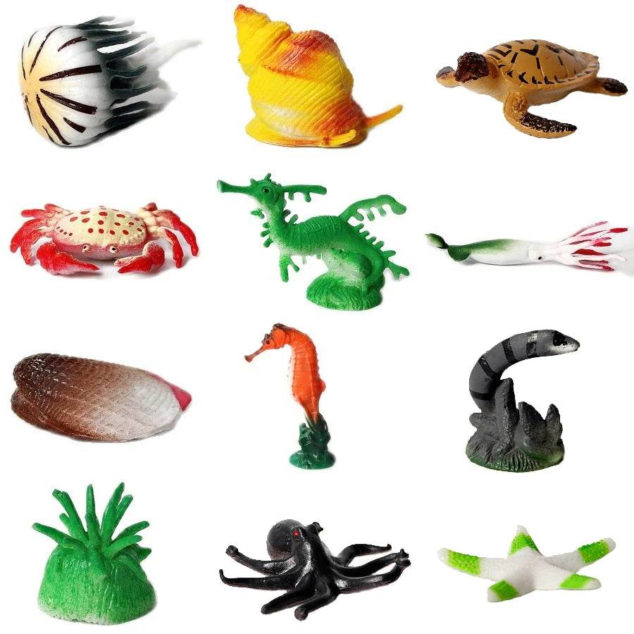 Premium Plastic Animal Figurines Ocean Life For Kids - ToylandEU