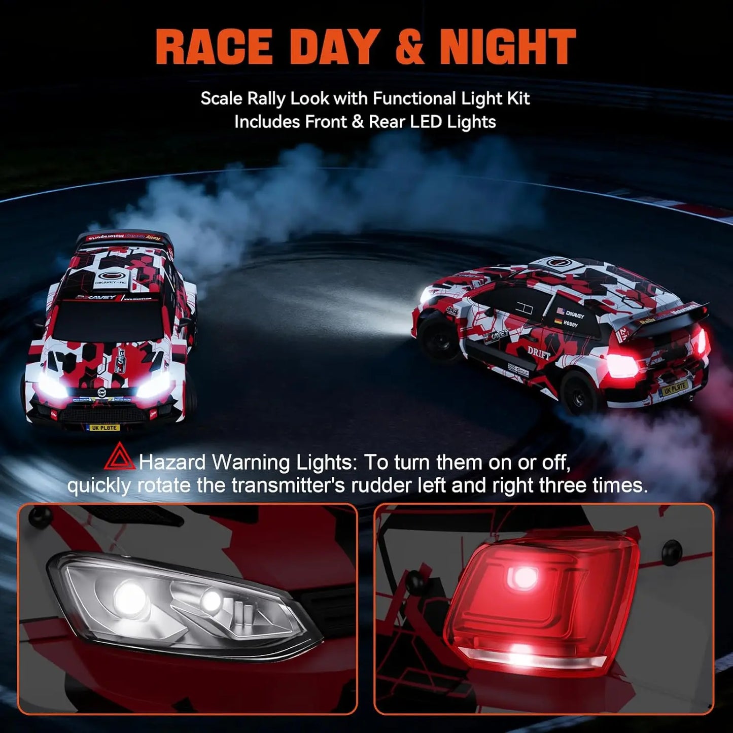 One Twelfth RC Rally Car 50 MPH Brushless 4WD Racer