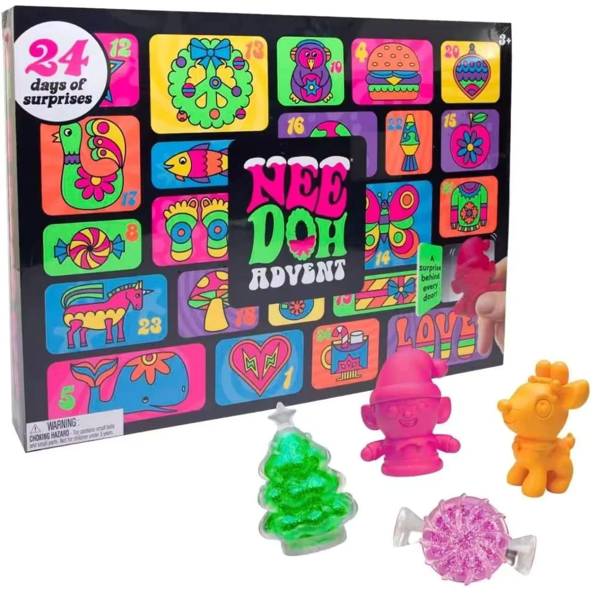 Advent Calendar | 2026 24 Piece Fidget Doll Countdown | Cartoon DIY Christmas Kit | New Year Party Gift