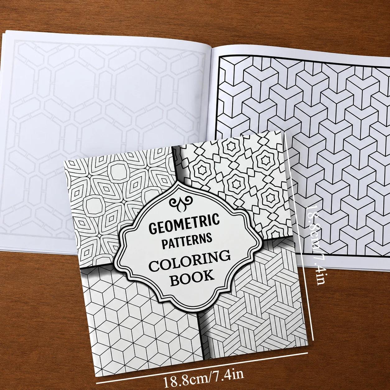Adult Coloring Book | Geometric Patterns | Toylandeu™