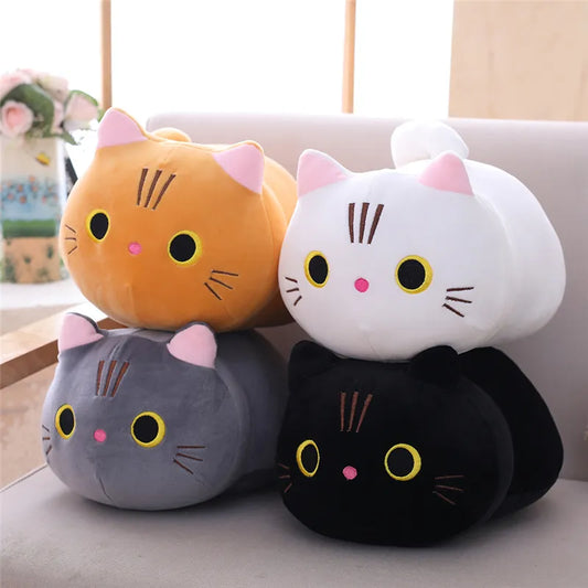 Charming Cartoon Cat Plush Toy - Perfect Gift for Kids' Celebrations