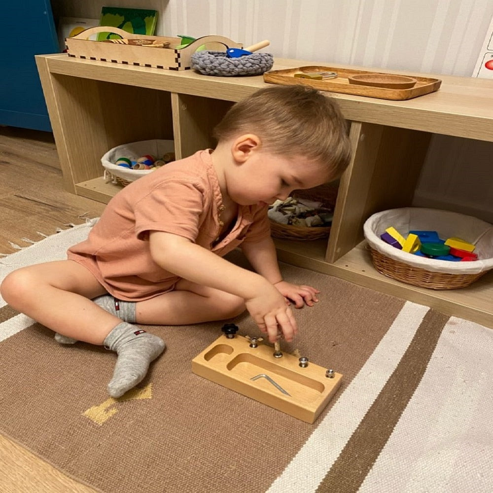 Montessori Animal Screw Bolt Educational Toy Set for Preschoolers