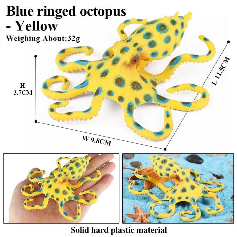 Educational Marine Life Model Set Squid And Octopus Growth Cycle Simulation For Kids - ToylandEU