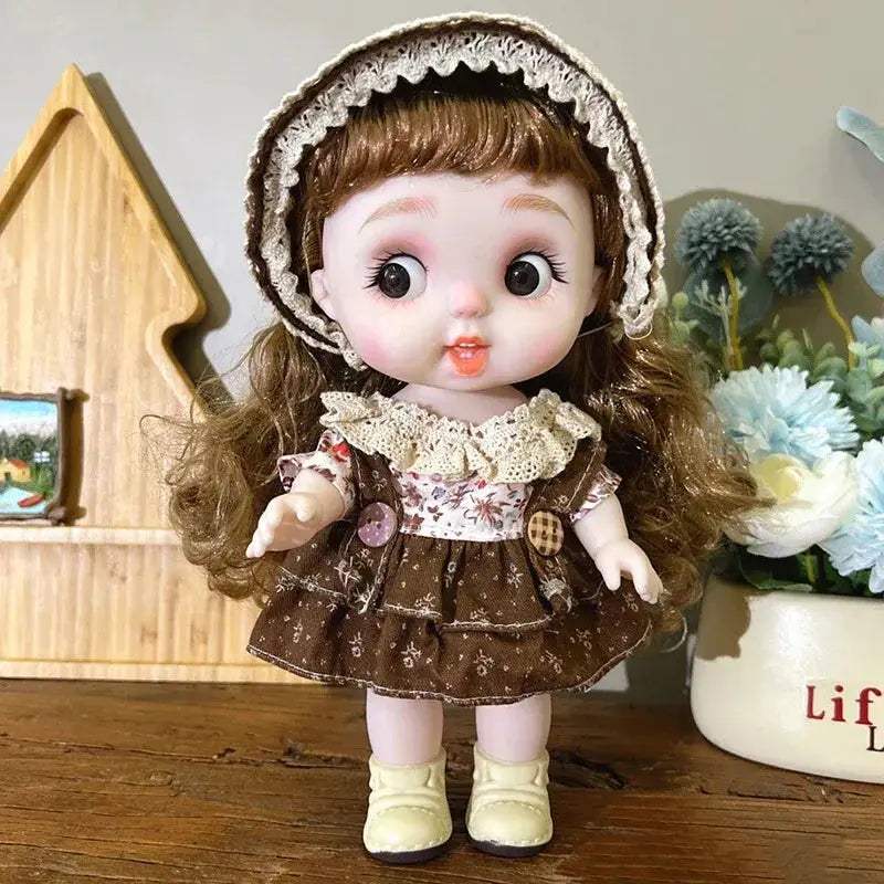 25cm Big Head Baby Doll For Girls Cute Reborn Gift - ToylandEU